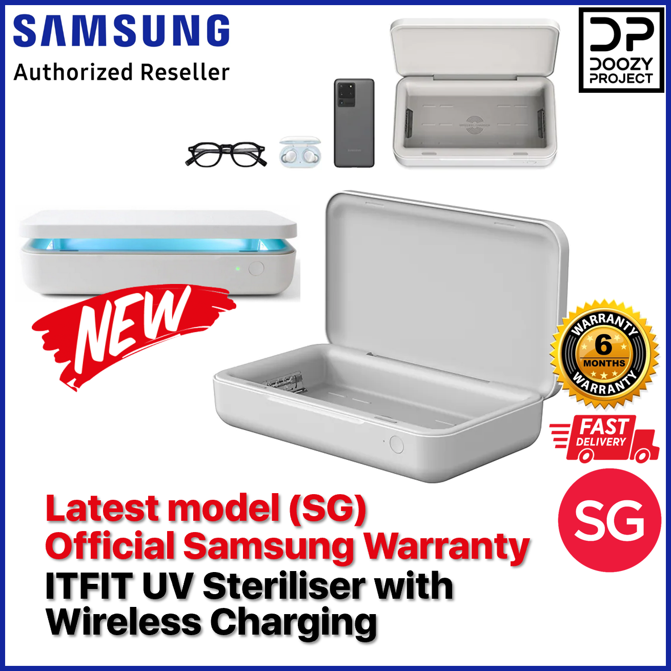 Samsung UV Steriliser with Wireless Charging (6 Months Official Samsung Warranty)