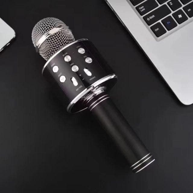 WS858 Wireless Bluetooth Karaoke Microphone 4 in 1 Portable Handheld Karaoke Machine