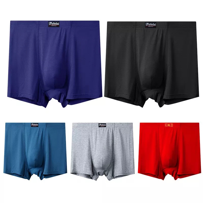 (SG Seller)5Pcs 60-210kg Big Size Men Underwear Plus Size Panties Boxer Oversize Sexy Underpants Large Undies Cotton Trunk Loose Shorts 8XL 9XL 10XL 11XL 12XL 13XL