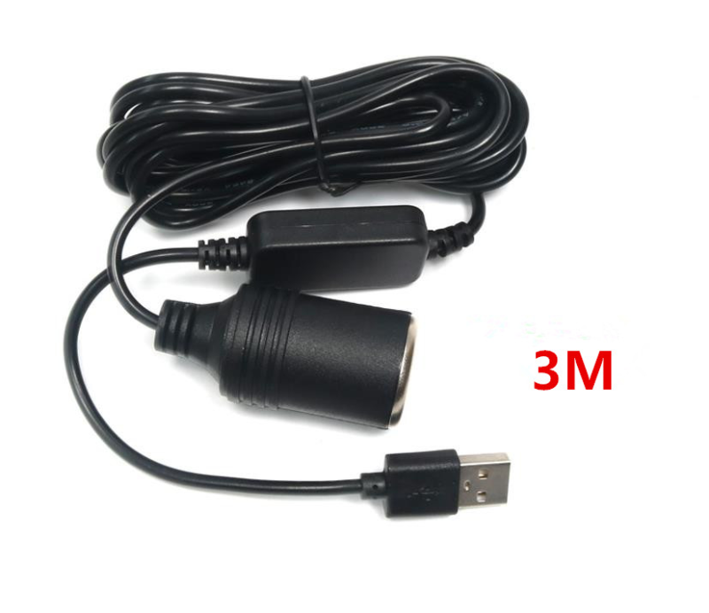 Converter Adapter Wired Controller Usb Port 5v To 12v Car Lighter Socket For Driving Recorder Electronic Dog Car Charger Other Automotive Electronic