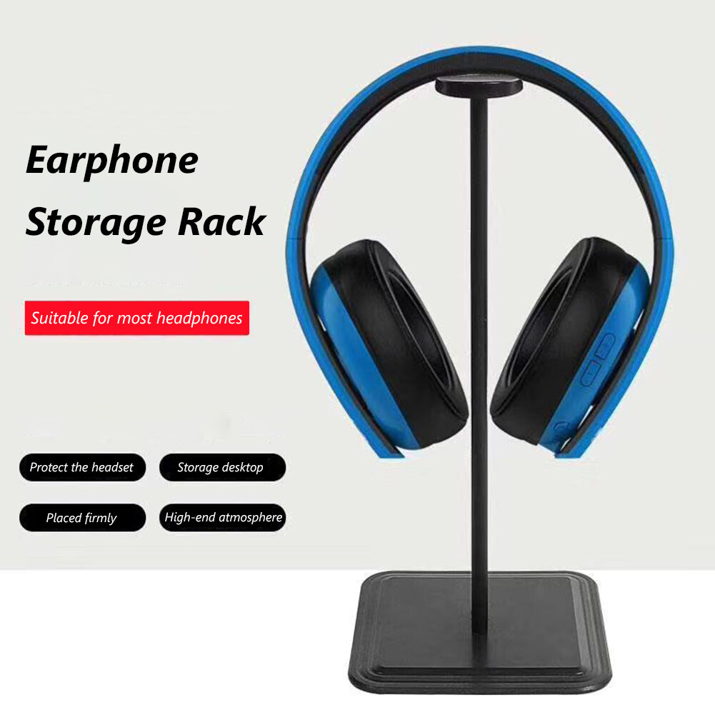 M2 Desktop Headset Stand Holder for All Over-Ear On-Ear Headphones Sizes Black