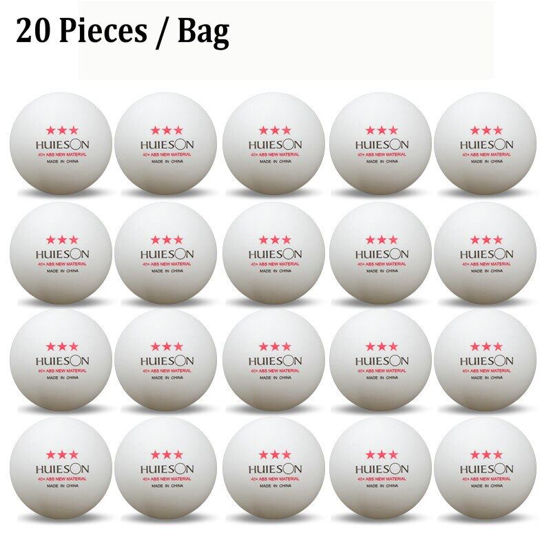 20/50/100 Huieson 3 Star 40mm 2.8g Table Tennis Balls Ping Pong Balls for Match New Material ABS Plastic Table Training Balls