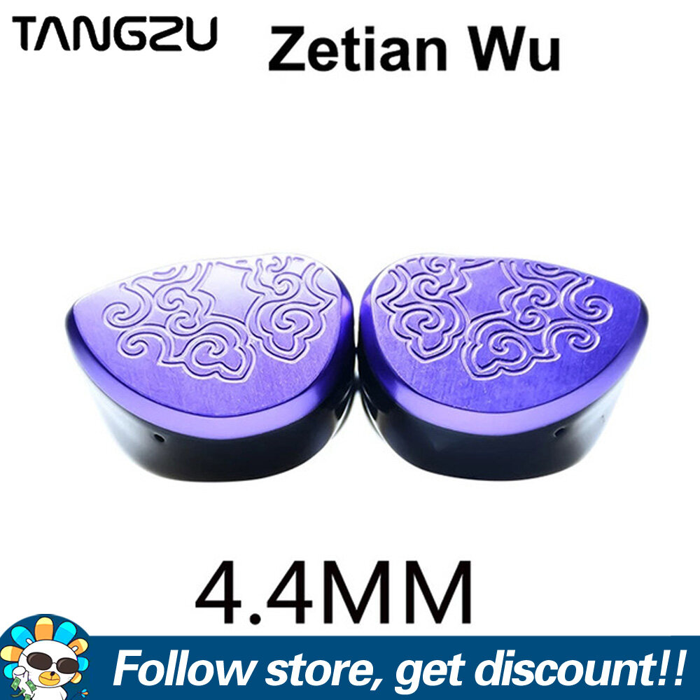 TANGZU Zetian Wu Earphone Hifi Planar Driver Earbuds 3.5/4.4mm Balanced Music IEM Headphones Sports Running Gaming Earplug Noise Cancelling Headset 0.78mm 2Pin Detachable DJ Monitors For IOS Android S