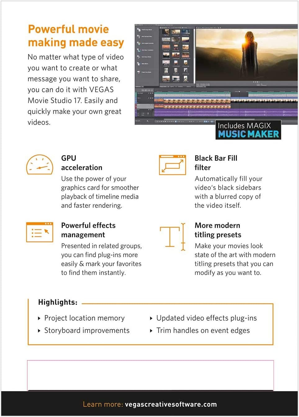 VEGAS Movie Studio 17