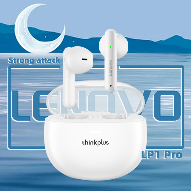 Lenovo LP1 Pro TWS Bluetooth 5.1 Headphones Touch HIFI Stereo Bass Wireless Earbuds Type-C Fast Charge Headphones with Mic
