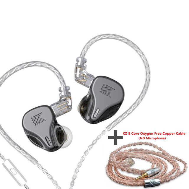 KZ DQ6 3DD In-ear Earphones HIFI Music Sport Headset with 2PIN CableKZ ZAX ZSX ASX ZS10 PRO AS12 AS16 ZSN PRO C12 DM7 AS06 v90s