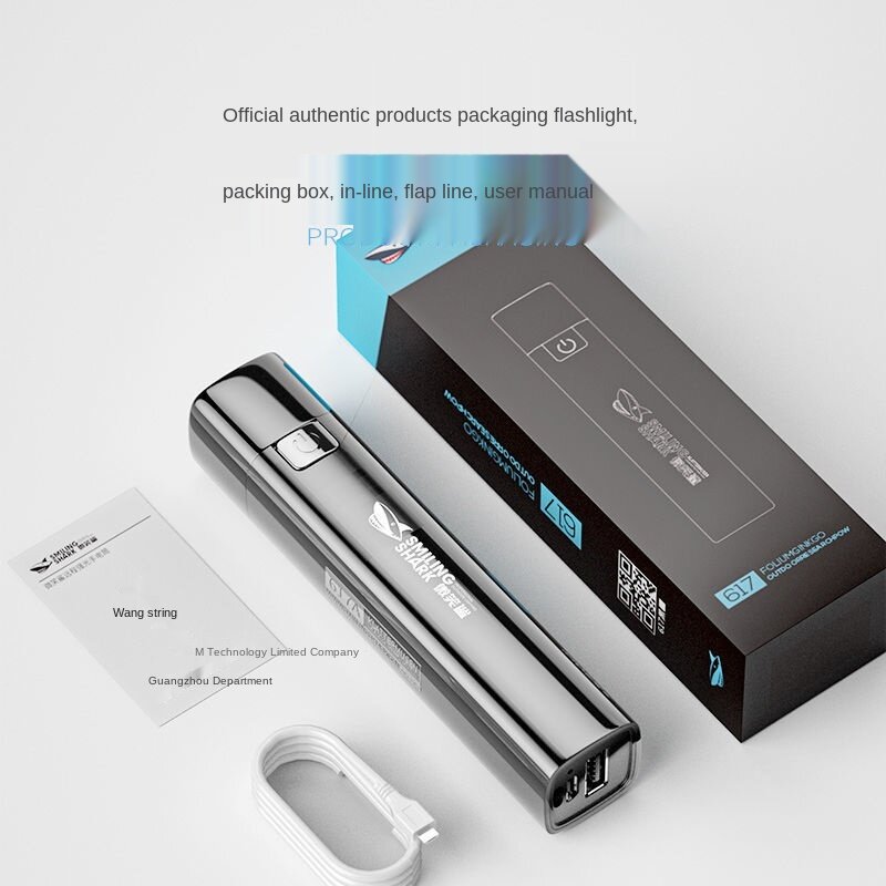 Portable USB Rechargeable Flashlight Waterproof Strong light Torchlight Built in Battery Can be Used as Power Banck G3 Pocket Flashlight