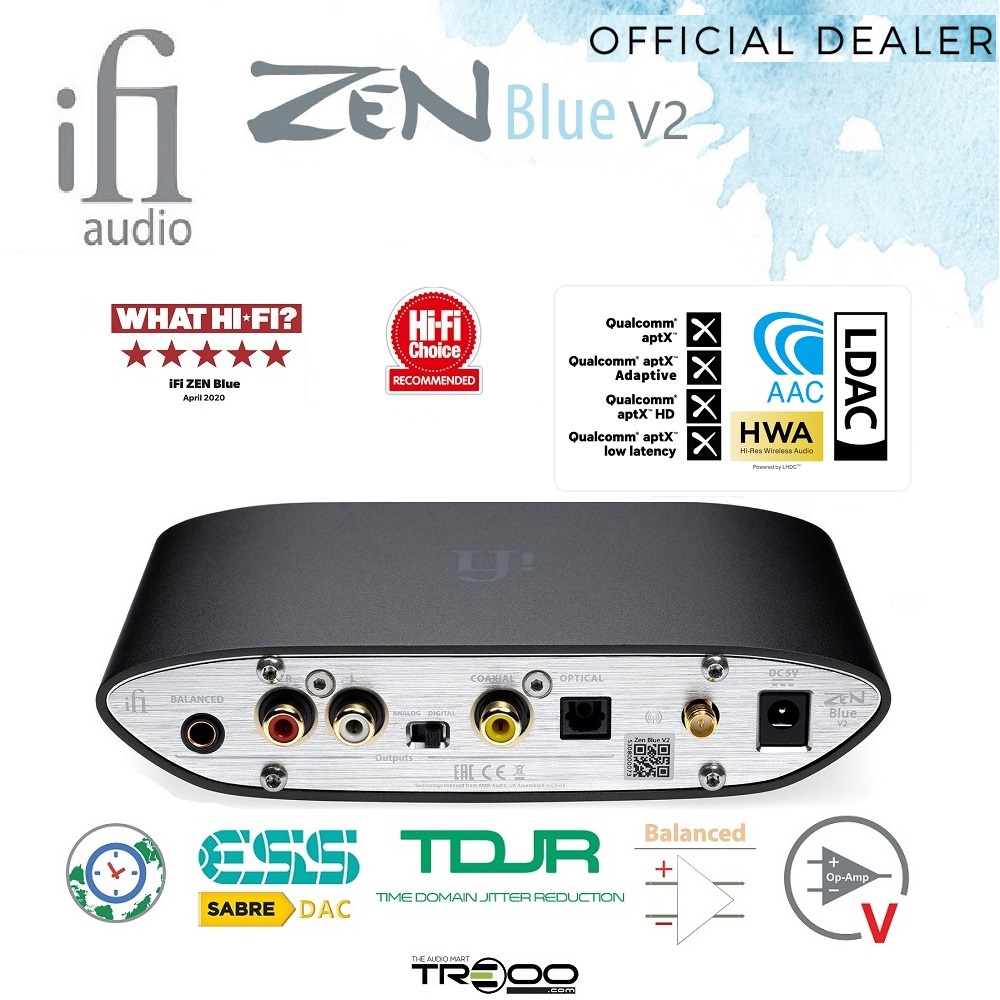 iFi ZEN Blue V2 Wireless Bluetooth DAC Receiver/Streamer