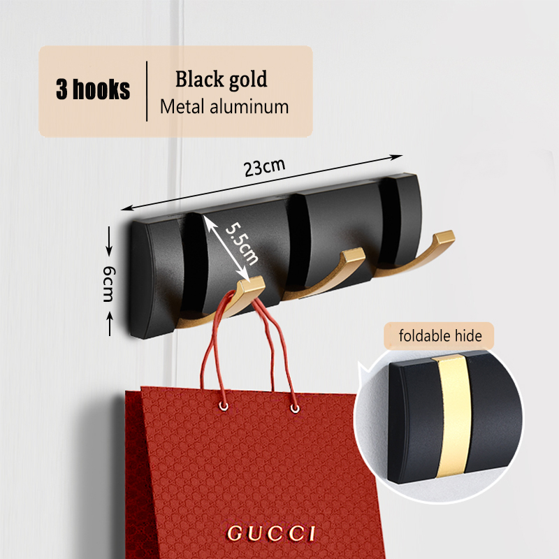 Bathroom Clothes Cabinet Hangers Aluminum Folding Hooks Hidden Hooks Behind Door Hangers Living Room Hooks