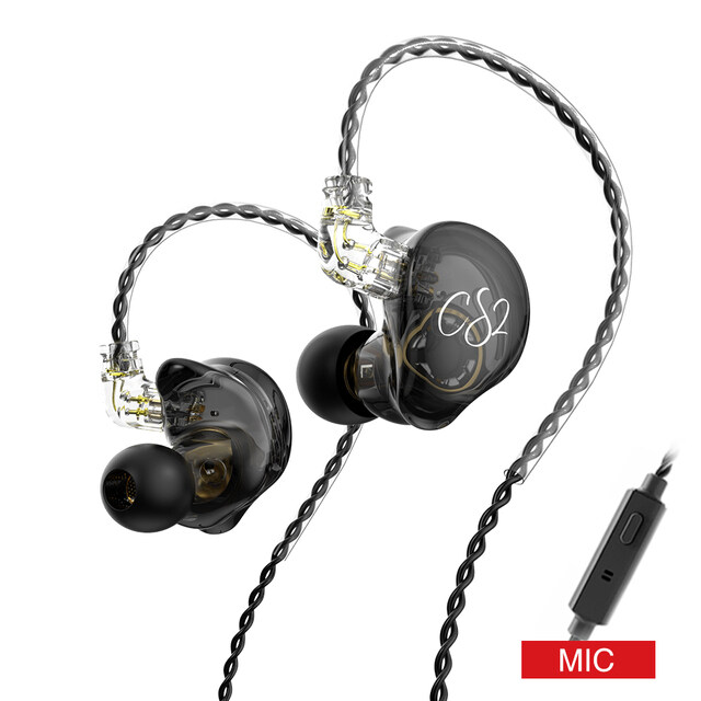 TRN CS2 Dynamic In Ear Earphones HiFi Music Sports IEM Earbuds Headset Detachable Cable 2PIN Cable TRN MT1 V90 ST1 CS1 EDX PRO