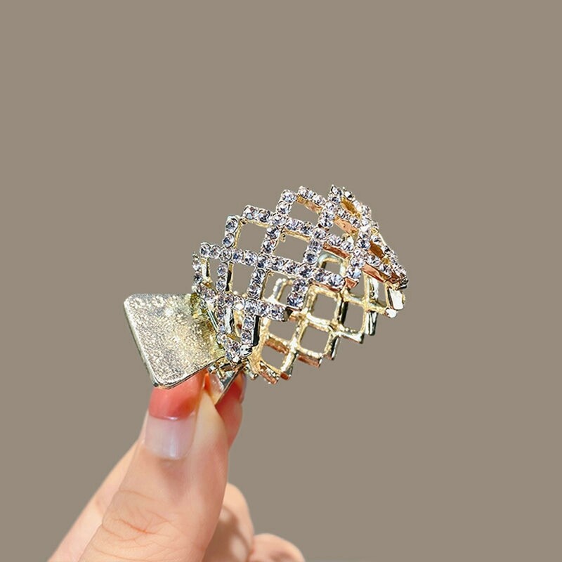 MJartoria New Pearl Rhinestone Hair Claws Girl High Ponytail Clip Fixed Hairpin Claw Clip Advanced Sense Headwear Hair Accessories