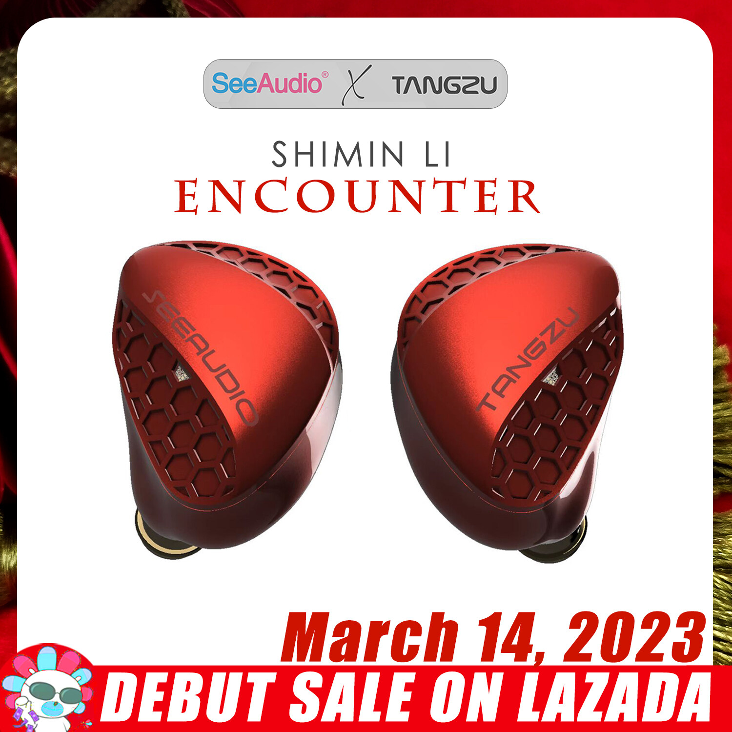 TANGZU X SeeAudio Shimin Li ENCOUNTER EDITION HIFI Earphone Single Dynamic Driver Earbuds Metal Aluminum In Ear Monitors Balanced Music IEM Headphones With Detachable 0.78 2pin Socket Cable IEM For Xi