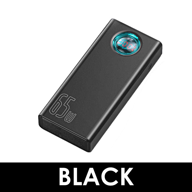 BASEUS / REMAX 65W Amblight 30000mAh 40000mAh  PD 3.0 QC3.0 Quick Charge Laptop Power Bank LED Display Portable Charger Compatible with iP Samsung Huawei Xiaomi Macbook Charger