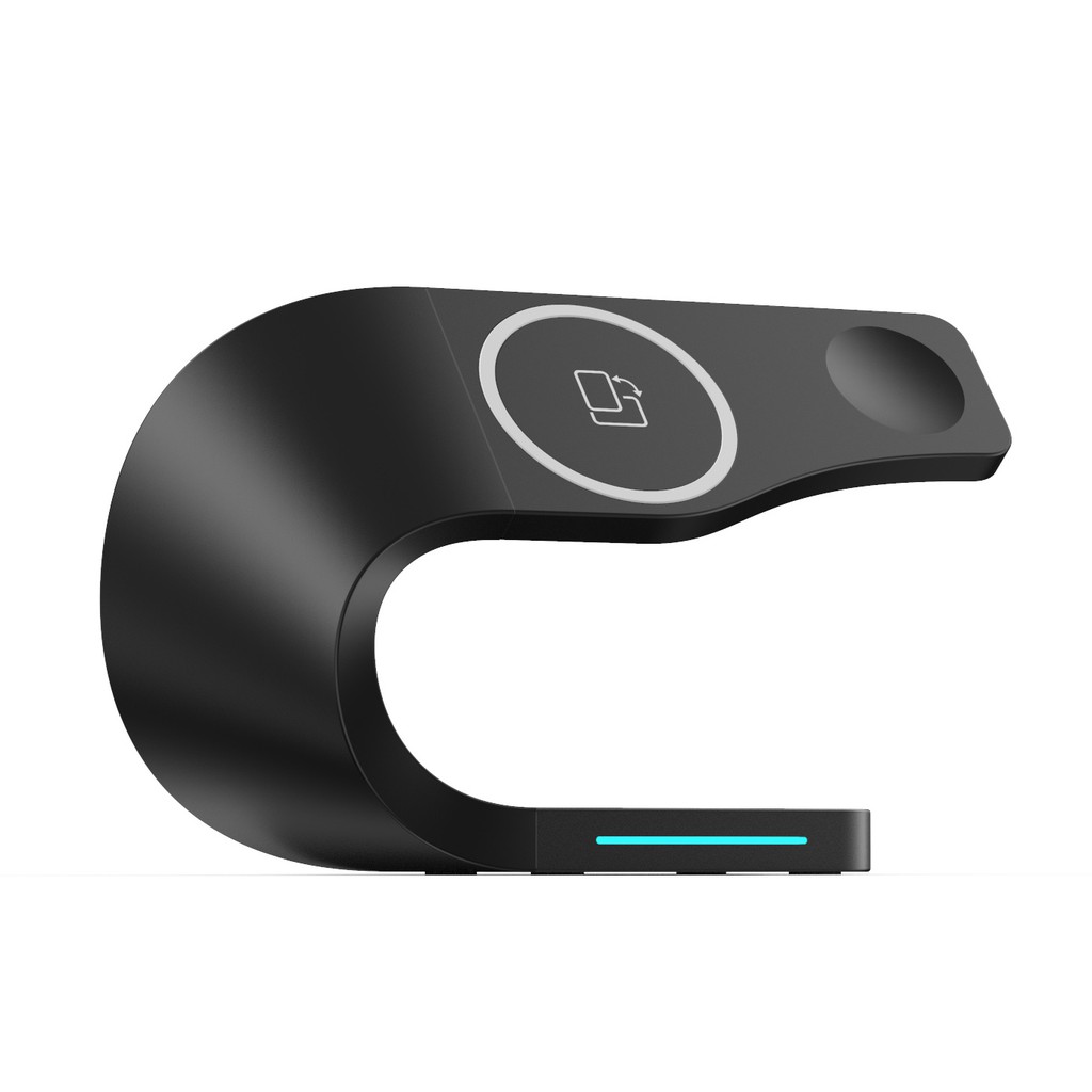 DESKTRON 4-IN-1 Magnetic Wireless Charger, 15W QI Fast Charge iPhone Wireless Charging Dock with Magsafe Magnetic Function Home/Office Desk Organizer for For iPHONE Airpods iWatch