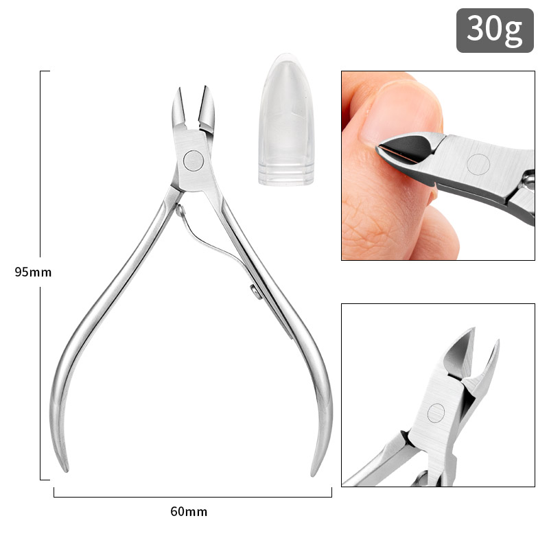 [Good Quality]1/4Pcs/Set Nail Art Nippers Clipper Cuticle Spoon Pusher Dead Skin Remover Fork Nail Files Trimmer Manicure Care Tools