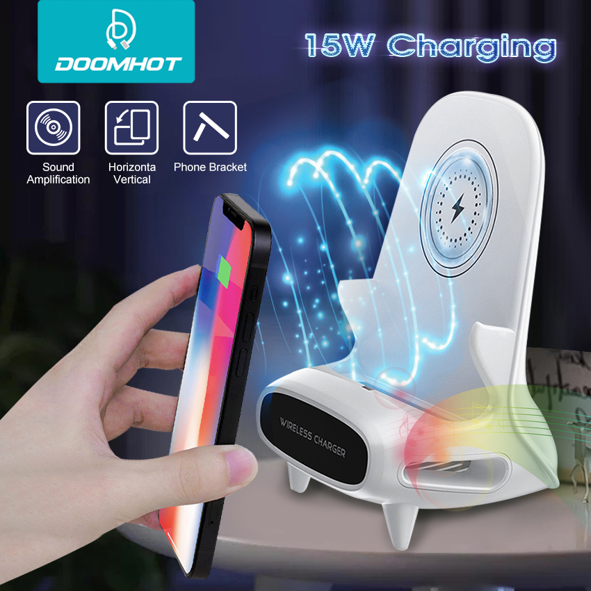 DoomHot Universal Wireless Charging Dock Portable Mini Chair Wireless Charger Desk Mobile Phone Holder Fast Charger Chair-Shaped Fast Charging For Office Home Desk Organiser Charging Dock Creative Spe