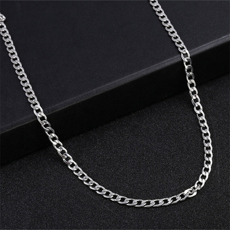 Punk Stainless Steel Chain Necklaces for Women Men Long Hip Hop Necklace Neck Collar Fashion Jewelry Gift Accessories