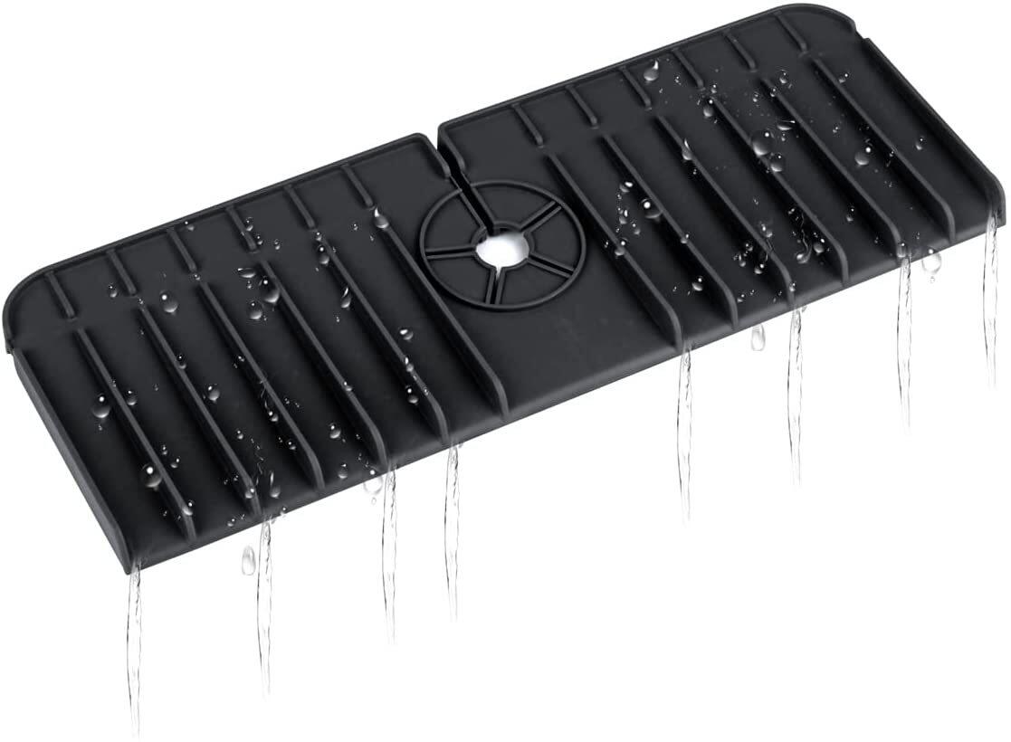 Silicone Faucet Pad Kitchen sink tap drain mat Splash Guard Silicone Drying Pad Anti-oil Splash Drain pad