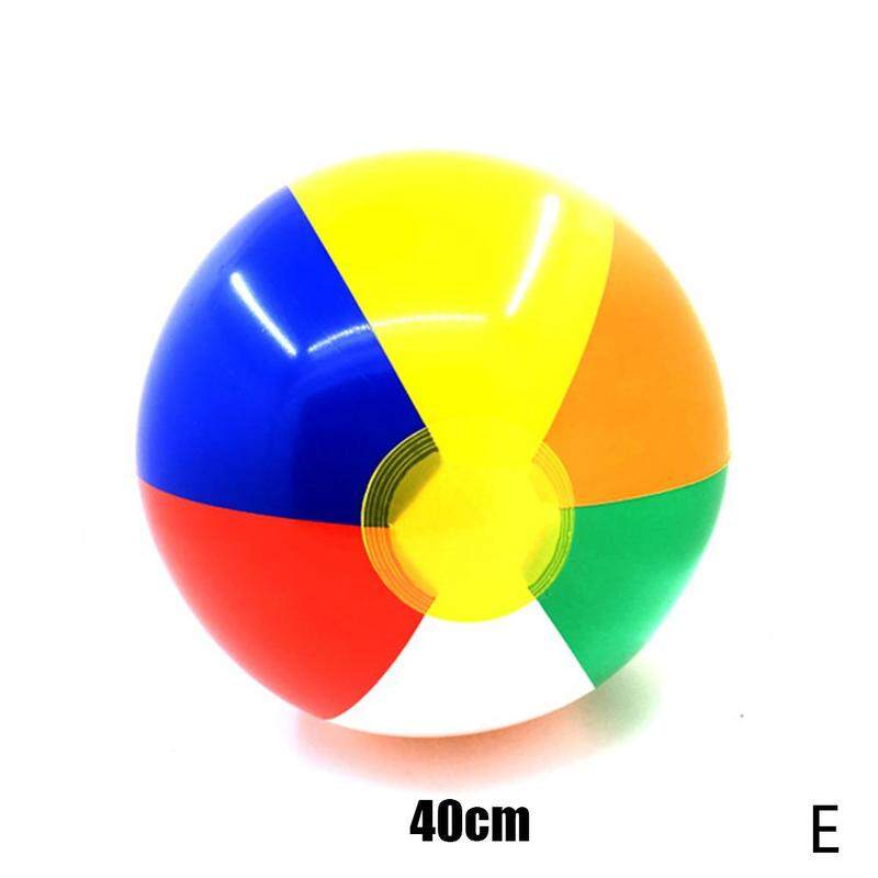 23cm 30cm 40cm Inflatable Beach Ball Kid Swimming Pool Assorted Game Favors Beachball Rainbow Toys Summer Color Water Summer Shower Play Fun Toy Color Party Toy Pool R8G9