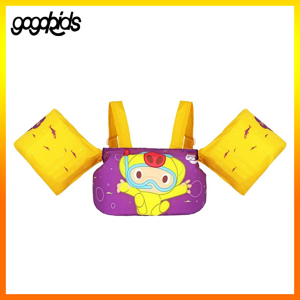 Kids Swim Vest Float Armbands  Toddler Boys Girls Swimming Trainer Jacket for 2-6 Years Old