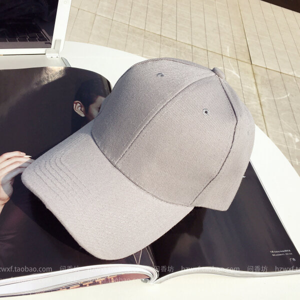 Korean Style Trendy Men's and Women's All-Match Solid Color Baseball Hat Summer Street Black Pink Student Sunshade Brim Hat Couple