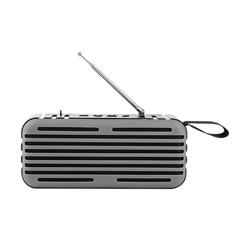 Mini Portable Outdoor Bluetooth Speaker Solar Charging LED Flashlight TF USB FM Radio Function