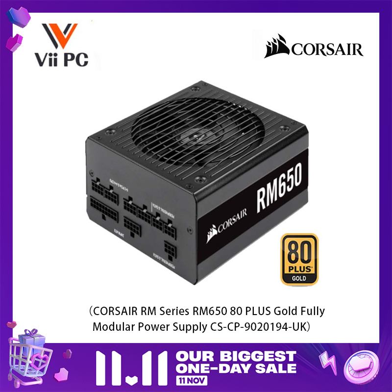 CORSAIR RM Series RM650 80 PLUS Gold Fully Modular Power Supply CS-CP-9020194-UK