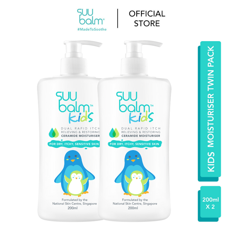 [Kids] Twin Pack 200ml - KIDS Dual Rapid Itch Relieving & Restoring Ceramide Moisturiser EXP 2025