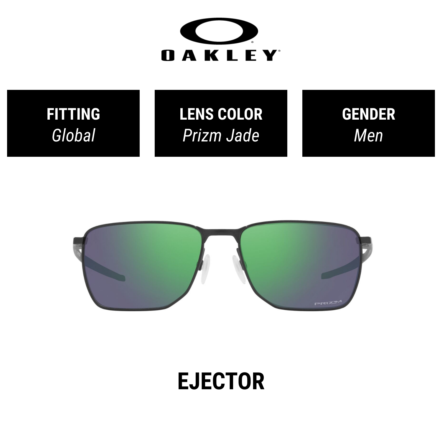 Oakley Sunglasses Ejector OO4142 414213  Men Global Fitting  Sunglasses Size 58mm