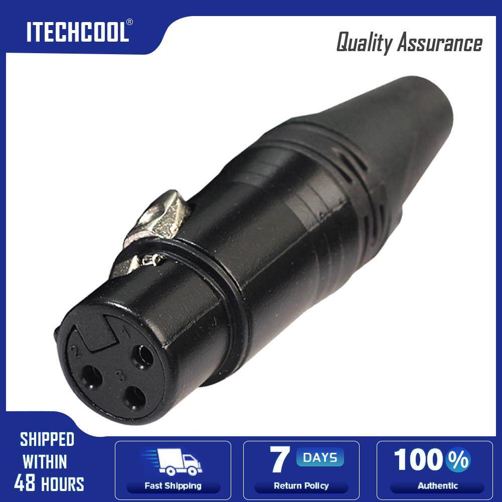 DIY Microphone XLR 3Pin Female Plug Connector Cable Solder Plug MIC Adapter