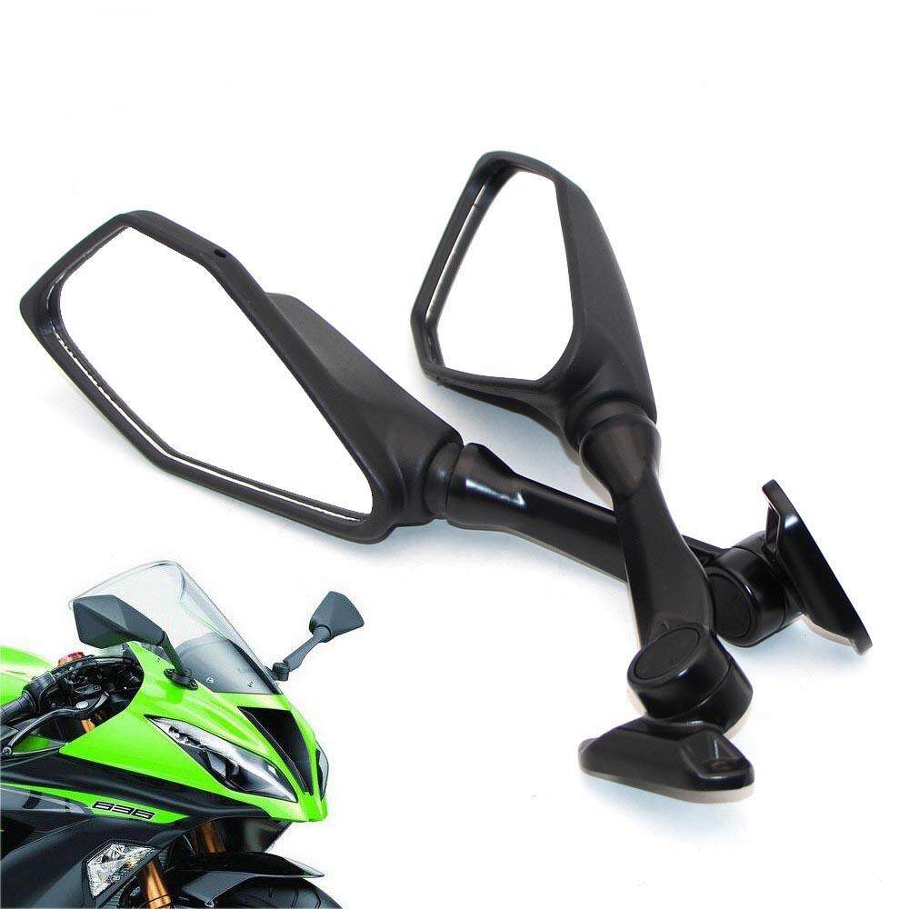 Motorcycle Rear View Mirrors Motorbike Rearview side Mirror CNC Aluminum Foldable Holder For Kawasaki Ninja 400 EX300 ABS Ninja 300R EX300 Ninja ZX-6R ZX6R 636 2013-2017 Ninja 650 R Ninja 250SL Honda 