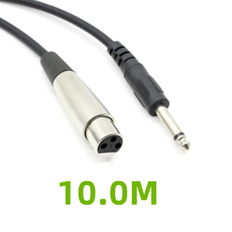 【1.5m/3m/5m/10m】Microphone Wire Cord XLR Female To Jack 6.35mm Male Plug Audio Lead Microphones Cable