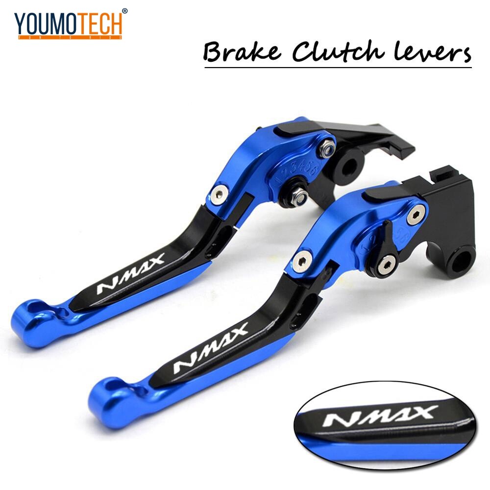 For YAMAHA NMAX 155 2015-2022 NMAX 125 NMAX 150 N-MAX 155 Scooter Accessories Folding Extendable CNC Aluminum Brake Clutch Levers Hand Brake Lever Left and Right Nmax V2 V1