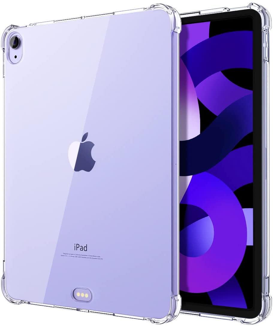 Moko Case Compatible with iPad Air 5th/4th Generation, iPad Air Case 5th/4th Generation 10.9 inch, [Support Touch ID & iPencil Charging] Slim Clear TPU Protective Shell