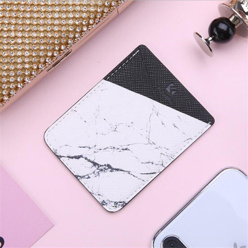 Floveme Universal Sticker Back Cover Card Holder Bag Case Pouch for Cell Phone Bus Card Key Wallet Purse