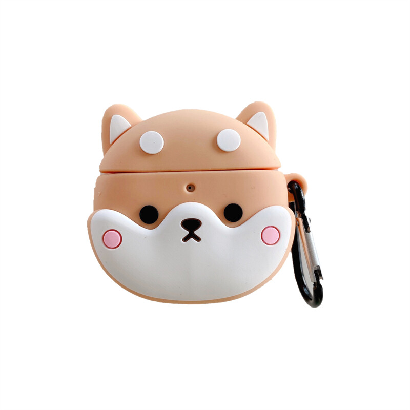 3D Cartoon Anime Shiba Inu Dinosaur Locomotive Game Console Earphone Cover Case for Redmi Buds 3 Pro Silicone Earphone Protective Cover for Redmi Airdots 3 pro