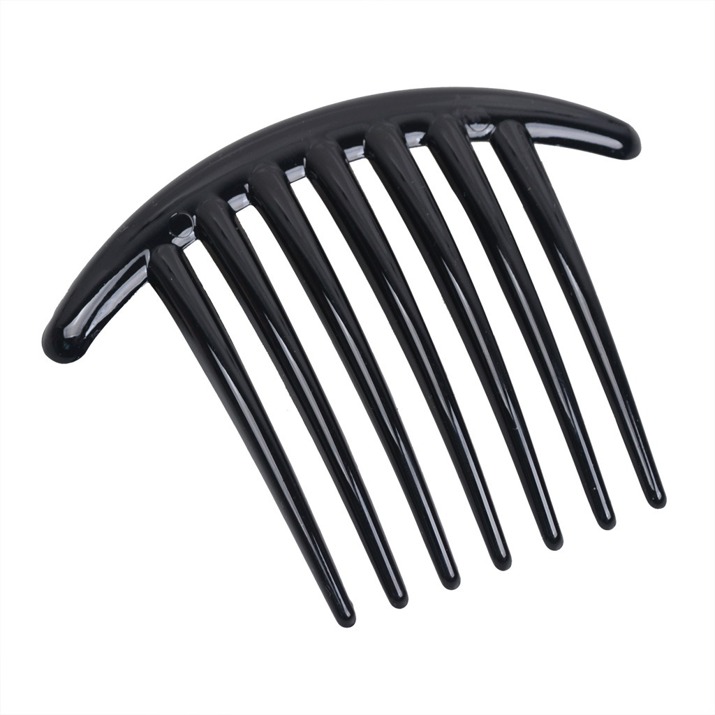 [SG | Extra Firm] 10cm Large Bar French Pleat Hair Style Hair Comb, 7 Teeth Elegant Stewardess Hairstyle Chignon Hair Comb