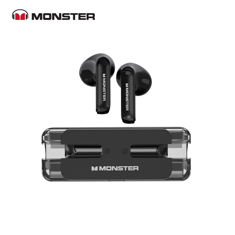 Monster XKT08 TWS Bluetooth Earphone Game Music Dual mode Waterproof Wireless Earbuds In-ear Noise Cancellation Headset