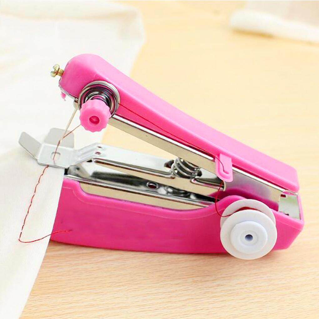 ?Hot sale Portable Mini Manual Sewing Machine Simple Operation Pocket Stitch Fabric Handy Needlework Tool