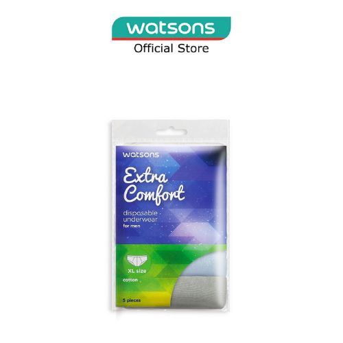 WATSONS Disposable Cotton Underwear for Men (XL Size) 5s