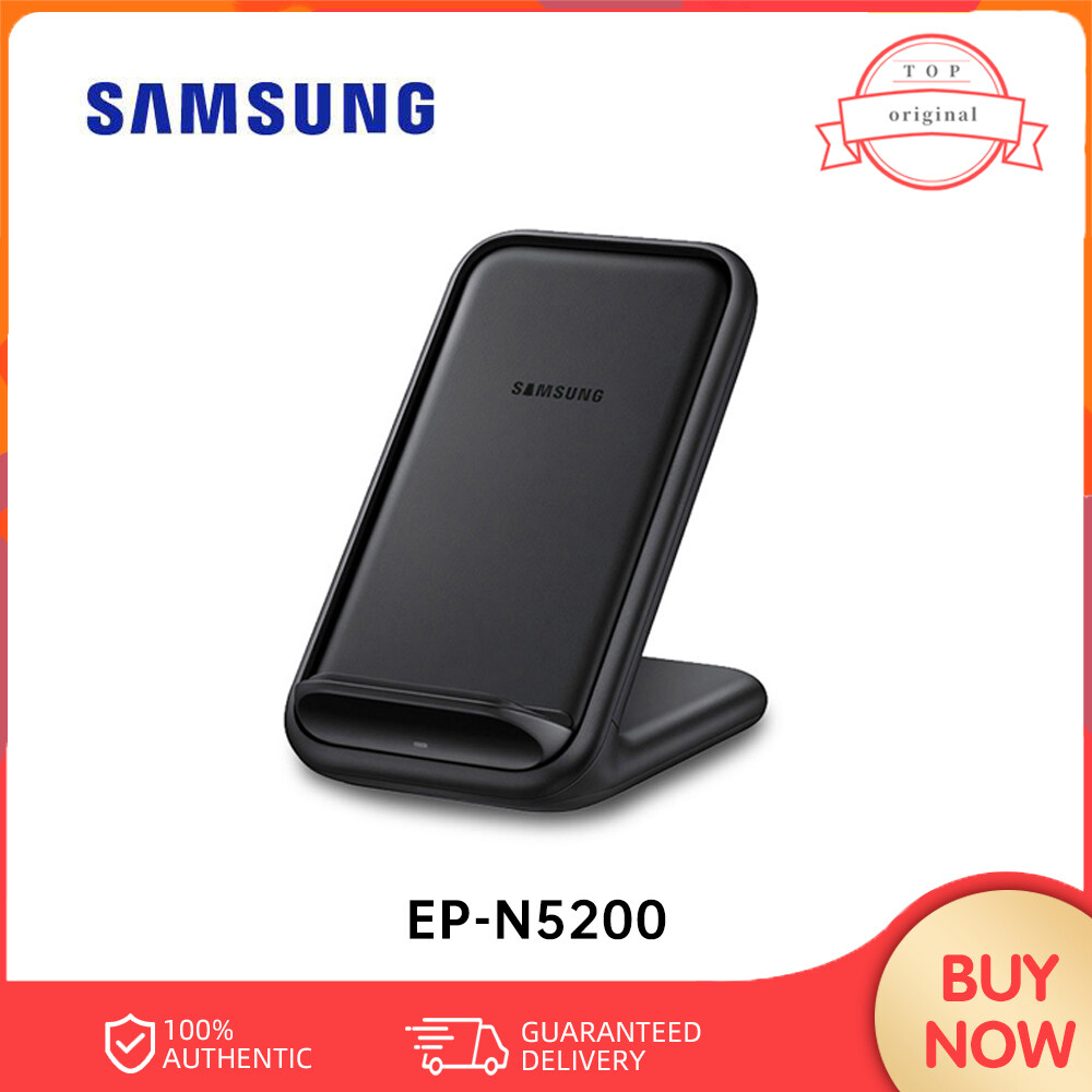 Original Samsung 15W Wireless Charger Stand Fast Qi Charge EP-N5200 For Samsung Galaxy S22 Ultra S22+ S22 S21 S20 NOTE 10 NOTE 10+ z flip 3 z fold 3 For Galaxy Devices and Apple iphone 8.8 Plus X XS X