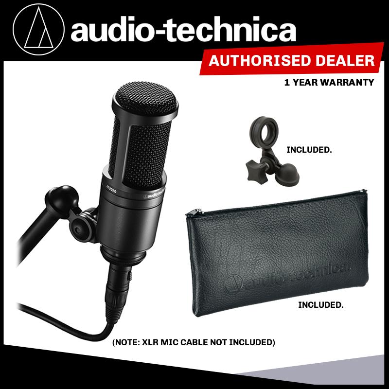 Audio-Technica AT2020 Condenser Microphone (XLR Mic) audio technica at2020 audio technica microphone