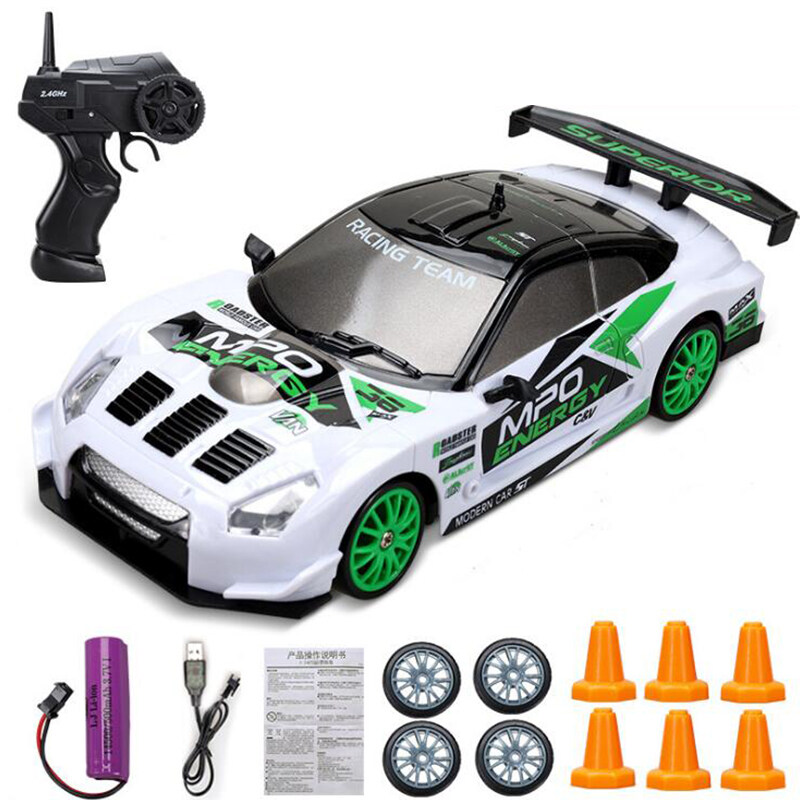 [Flash Sale] Kmoist RC Drift Car 1:24 2.4G AE86 GTR Model Toy Wireless Remote Control Stunt Cars High Speed Racing Vehicles with Replaceable Tires Toys For Kids Boys Gift