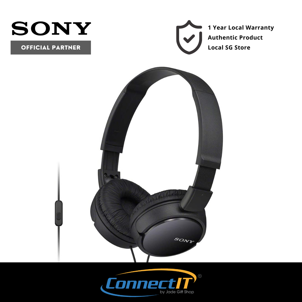 Sony MDR-ZX110AP On Ear Headphone With Mic For Smartphones With 1 Year Local Warranty