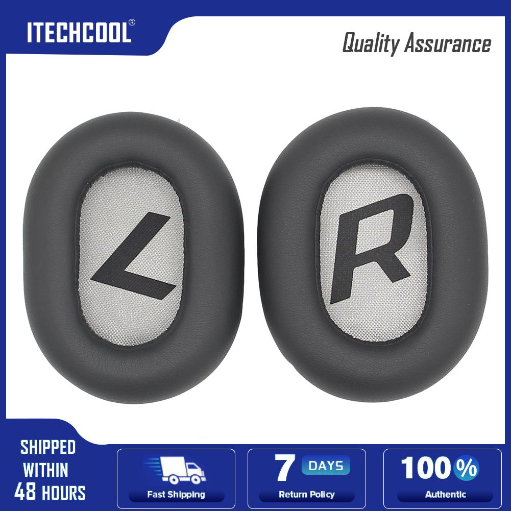 2pcs Protein Leather Ear Pads Cushion for Plantronics Backbeat Pro 2 SE 8200UC 95x75x20mm