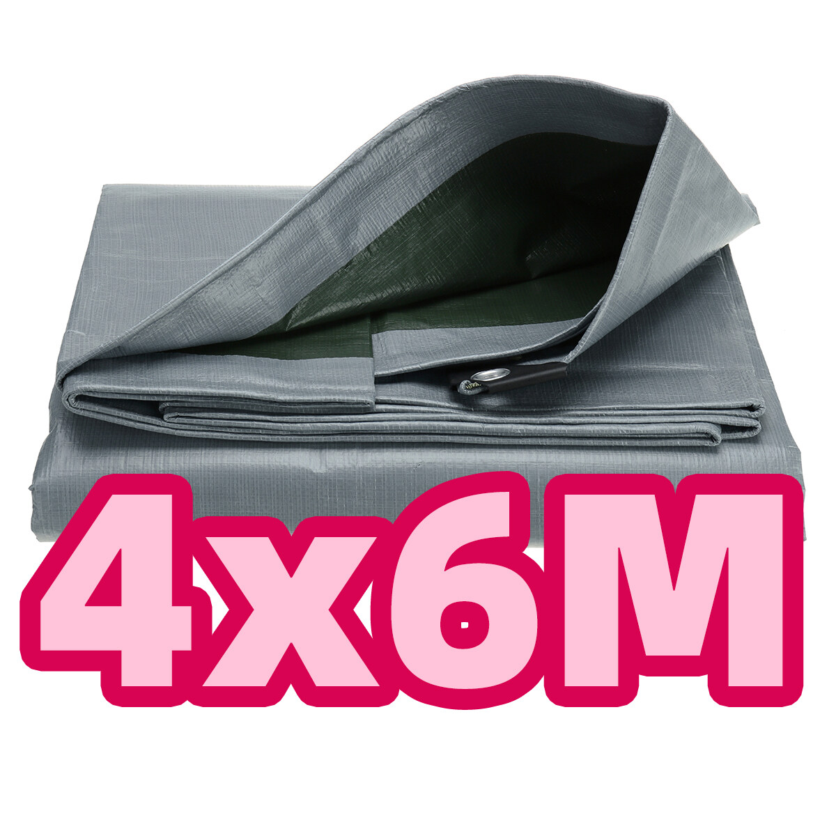 Waterproof Tarp Thicker Slan Sunscreen Silver Sun Shade Net Rain Tarp Canopy 100% Double-Sided Coating Tarpaulin Canvas Rubber Sunblock Awning Sun Visor House Awning 2x2 2x3 3x4 3x5 4x4 4x6 Meters Wit