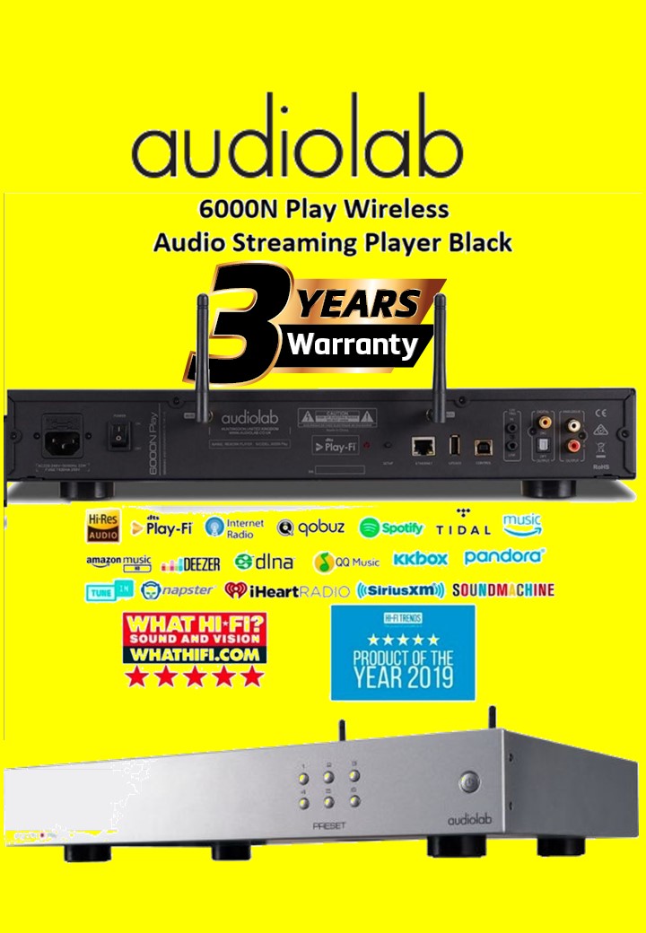 Audiolab 6000N Play Wireless Audio Streaming Player (3 years warranty)