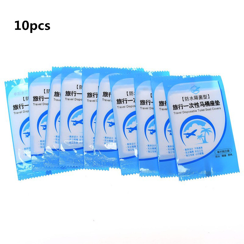 ??Buy one get one gift??10/50 Pcs Bag Travel Disposable Toilet Seat Covers Mat 100% Waterproof Toilet Paper Pad For Travel/Camping Bathroom Accessories Set