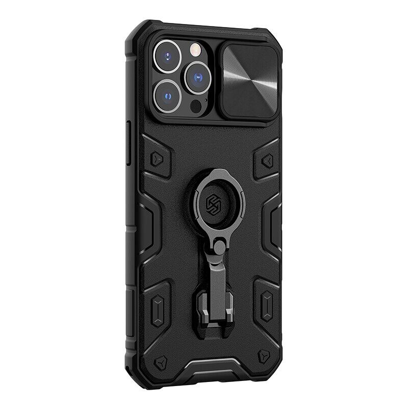 For iPhone 14 Pro Max Case NILLKIN CamShield Armor Pro Magnetic Slide Camera Case for iPhone14 Plus With Ring Kickstand