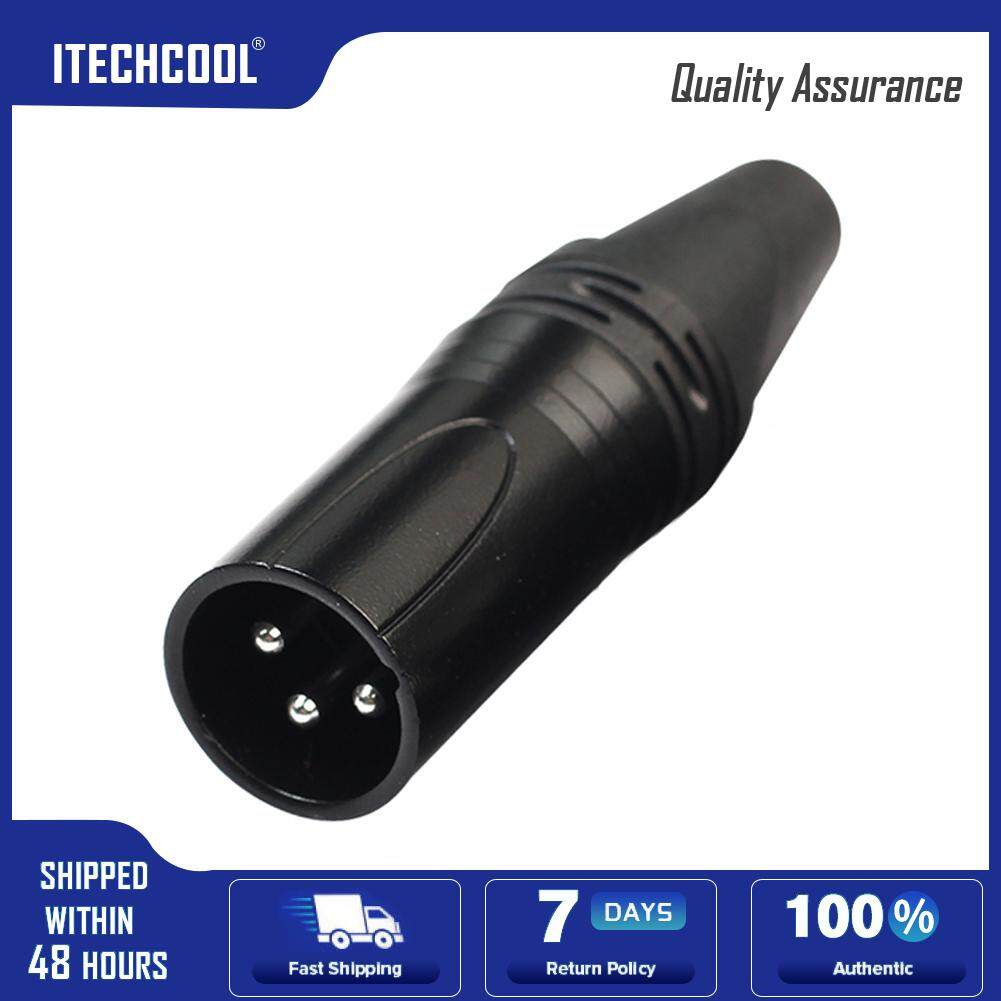 XLR 3Pin Male DIY Audio Cable Microphone Connector Solder Plug MIC Adapter